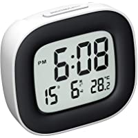 Mpow Reloj Despertador Digital con Luz de Noche- Reloj de Viaje con Pilas- Zumbador Alarma- Fecha- Temperatura- Función…